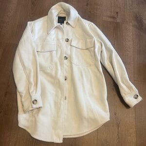 Dynamite Cream Button-Up Jacket